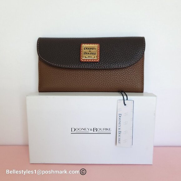 DOONEY & BOURKE Colorblocked Pebbled Grain Leather Continental Clutch Wallet - Picture 16 of 16